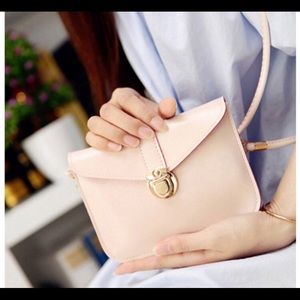 PRICE DROP! NWT Blush PU leather crossbody purse
